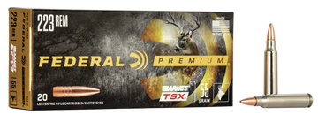 Federal Premium 223 Rem 55gr Barnes TSX 20rd - Box or Case