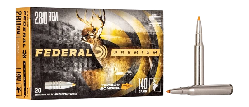 Federal Premium Vital-Shok 280 Rem 140gr Trophy Bonded Tip 20rd - Box or Case