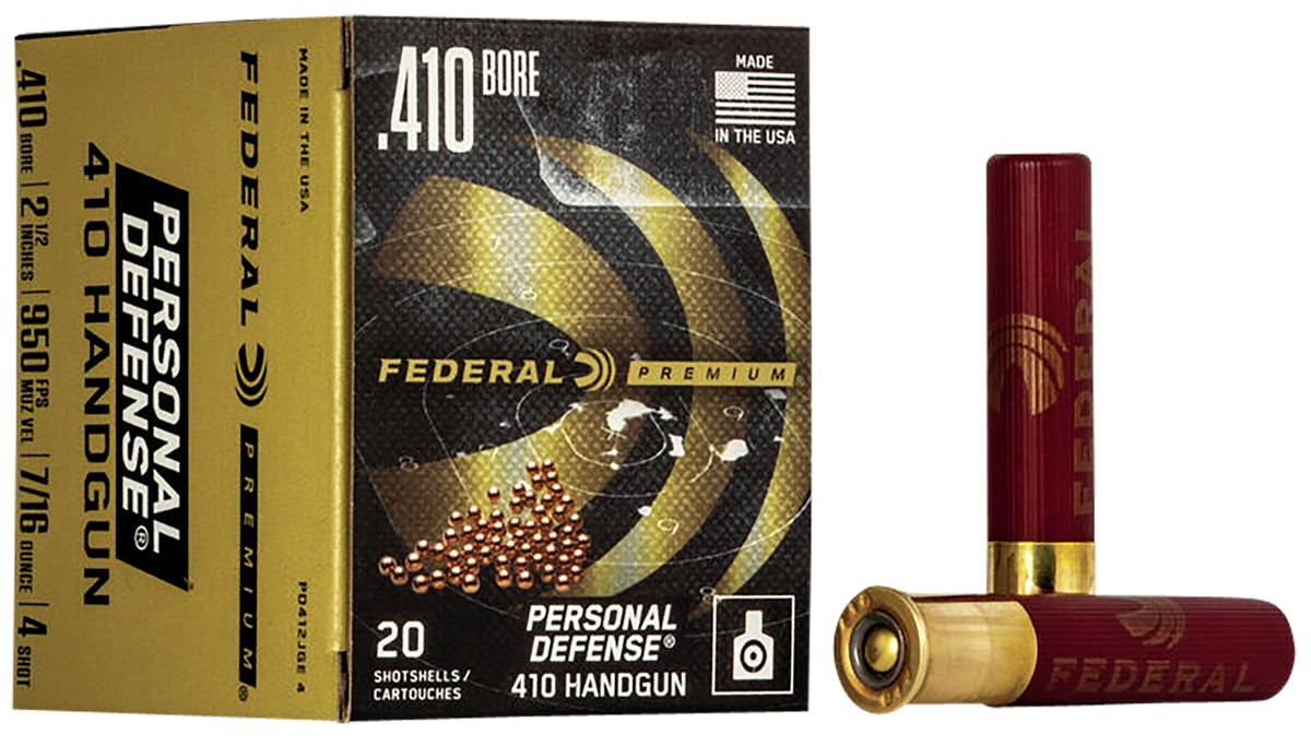 Federal Premium Personal Defense 410 Bore 2.50" 7/16 oz #4 Shot 20 Rd - Box or Case