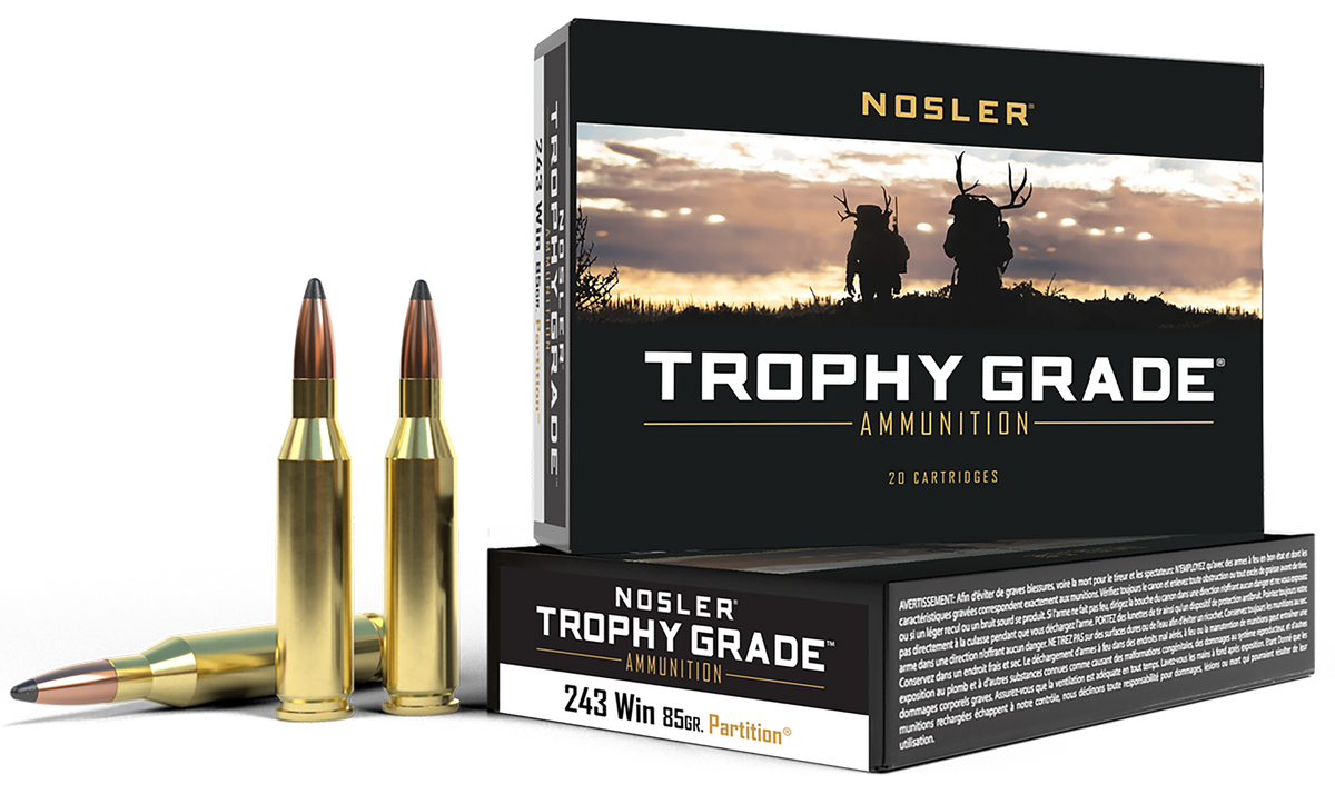 Nosler Trophy Grade 243 Win 85gr Partition 20-Rd/Box - Box or Case