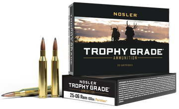 Nosler Trophy Grade 25-06 Rem 100gr Spitzer Partition 20-Rd Box - Box or Case