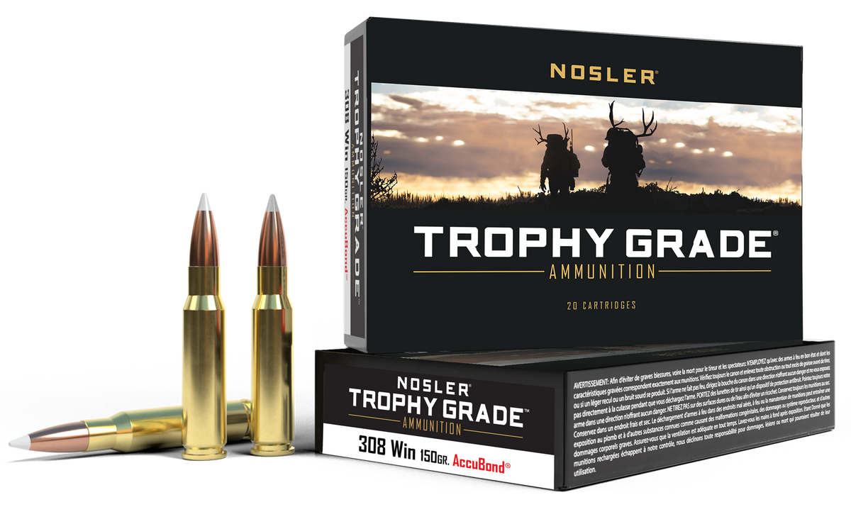 Nosler Trophy Grade 308 Win 150gr AccuBond 20-Rd/Box - Box or Case