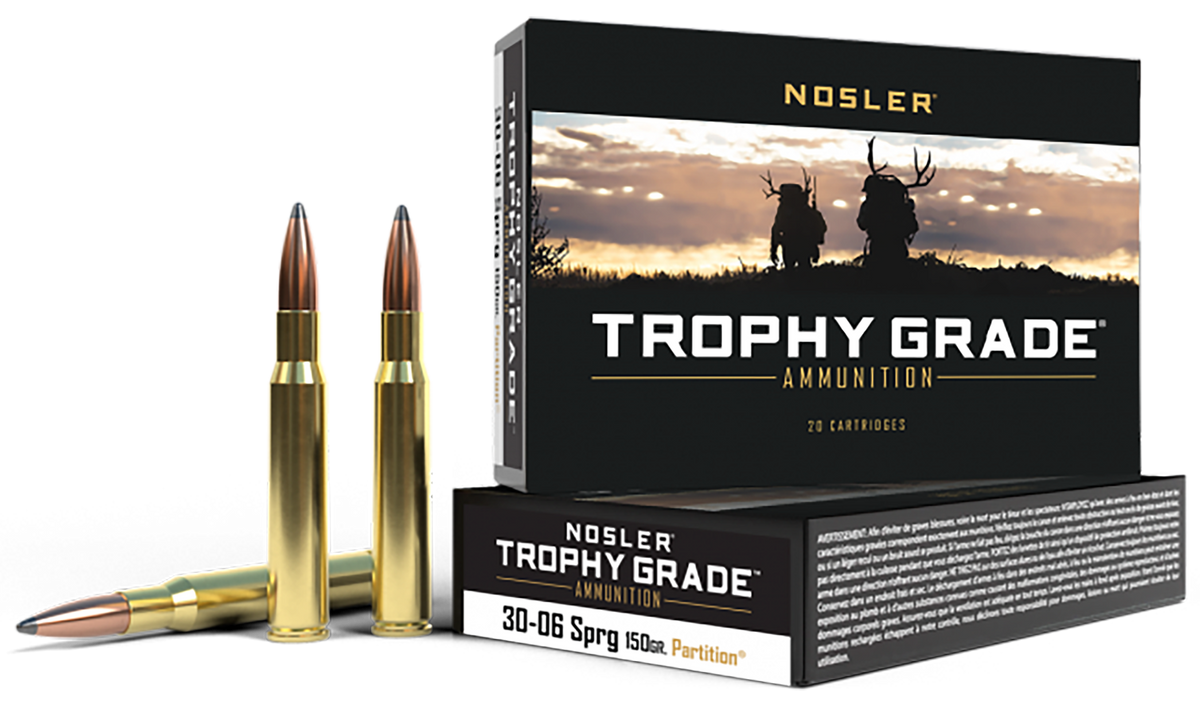 Nosler Trophy Grade 30-06 Springfield 150gr Spitzer Partition 20-Rd/Box - Box or Case