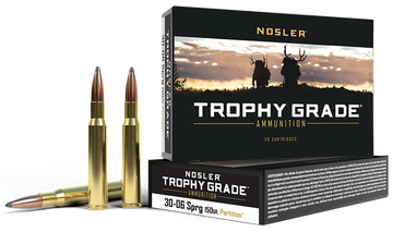 Nosler Trophy Grade 30-06 Springfield 150gr Spitzer Partition 20-Rd/Box - Box or Case