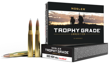 Nosler Trophy Grade 300 H&H Mag 180gr AccuBond 20/Box - Box or Case