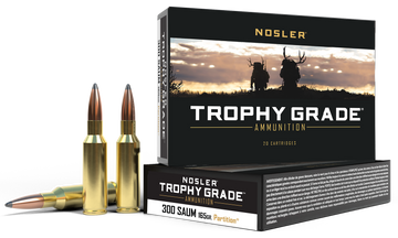 Nosler Trophy Grade 300 Rem SAUM 165gr Spitzer Partition 20-Rd/Box - Box or Case