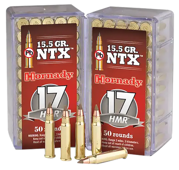 Hornady Varmint Express 17 HMR 15.5 gr NTX Lead-Free 50 Per Box - Box or Case