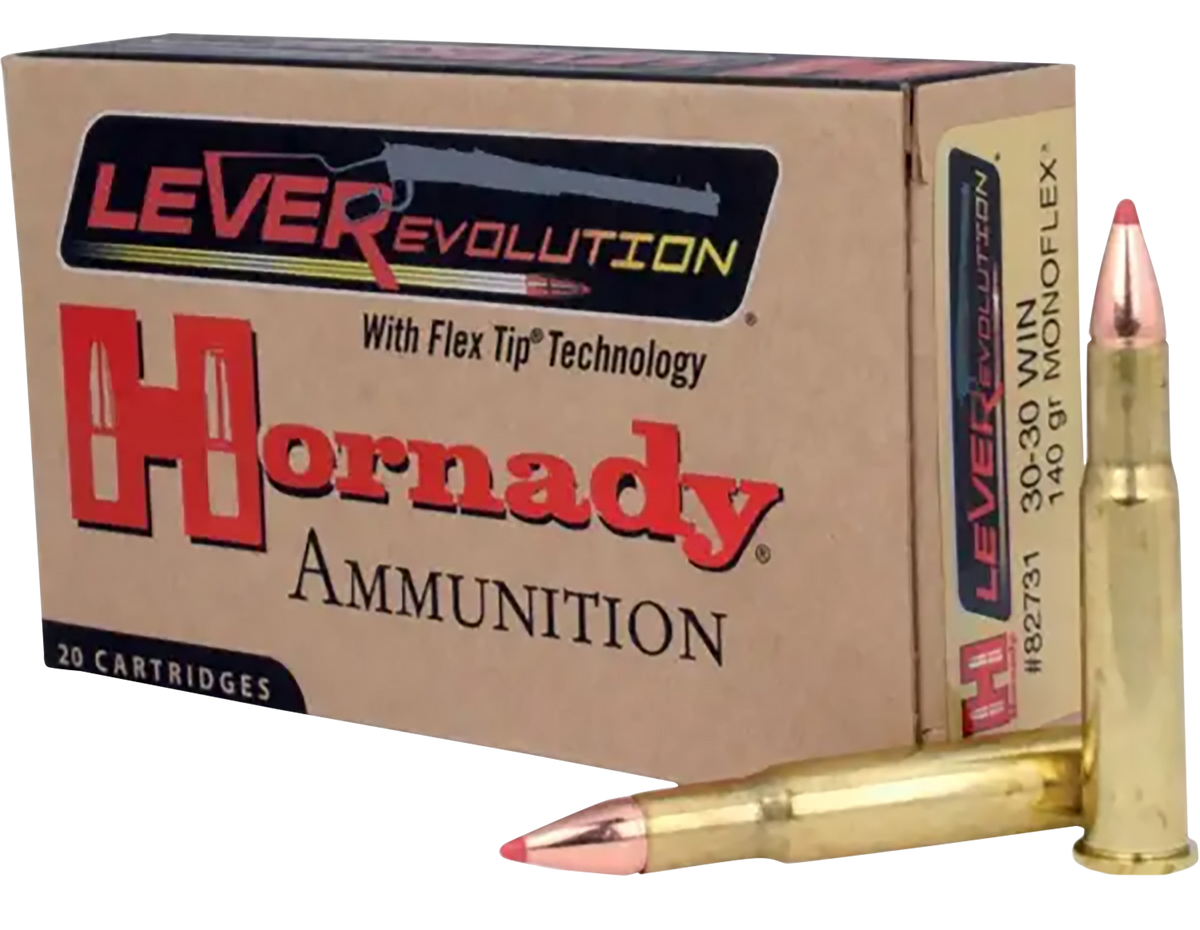 Hornady LEVERevolution 30-30 Win 140gr MonoFlex 20rd - Box or Case