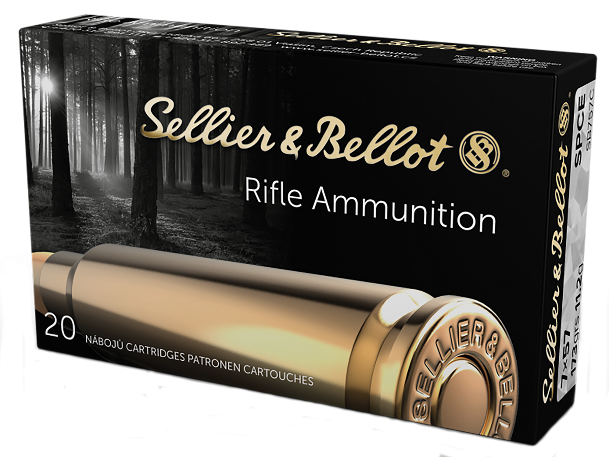 Sellier & Bellot SB757C Rifle 7x57mm Mauser 173gr Soft Point Cut-Through Edge 20 Rd - Box or Case