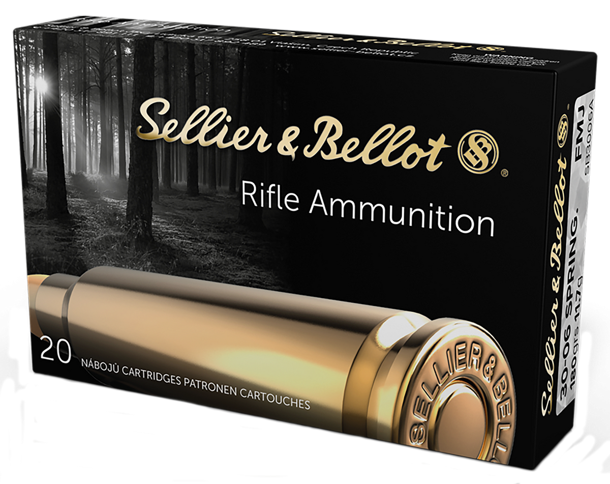 Sellier & Bellot SB3006A Rifle 30-06 Springfield 180gr FMJ 20 Bx/20 Cs - Box or Case