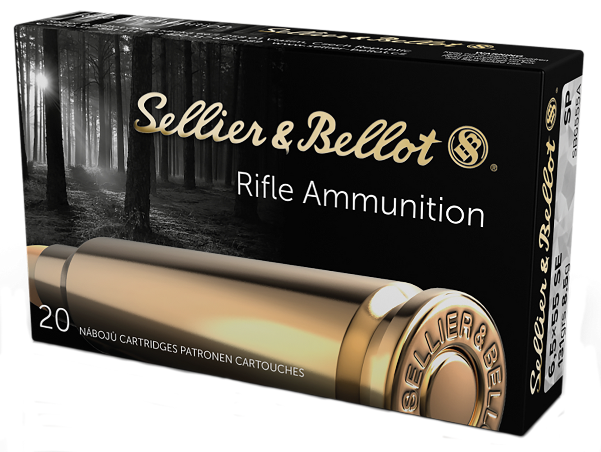 Sellier & Bellot SB6555A 6.5x55 Swedish 131gr Soft Point 20 Rd - Box or Case