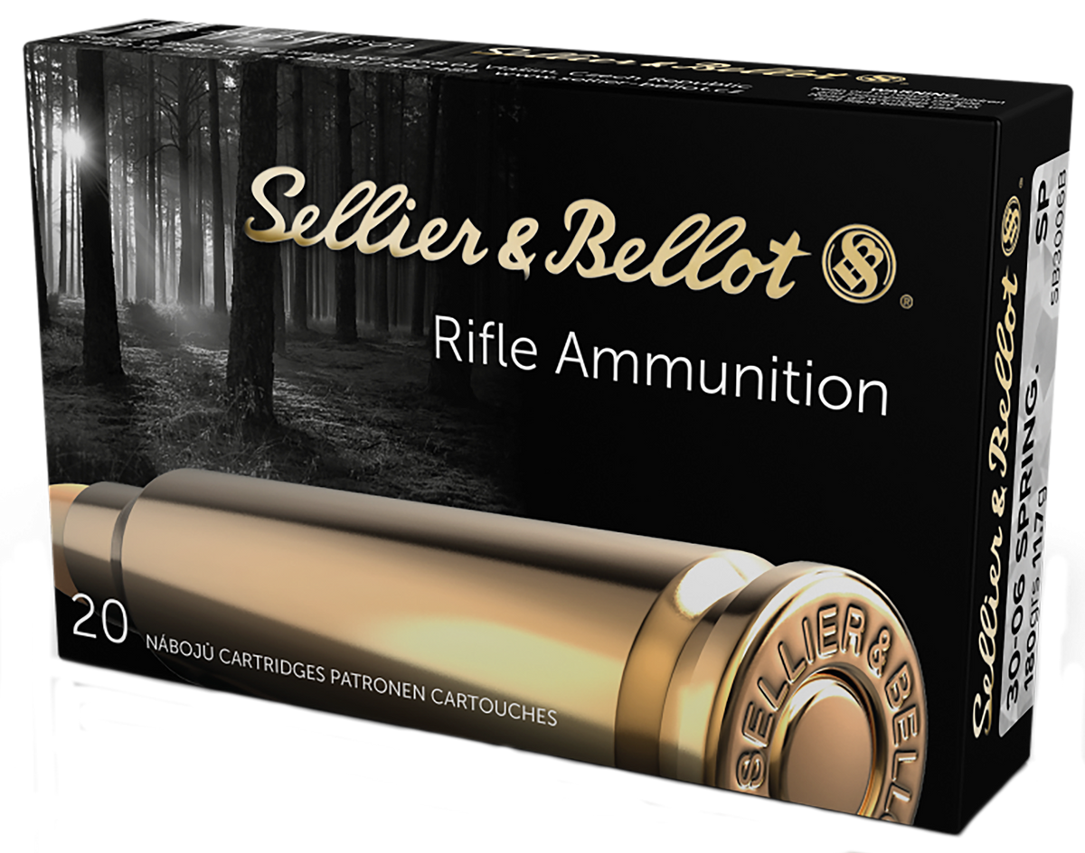 Sellier & Bellot SB3006B Rifle 30-06 Springfield 180gr Soft Point 20 Bx/20 Cs - Box or Case