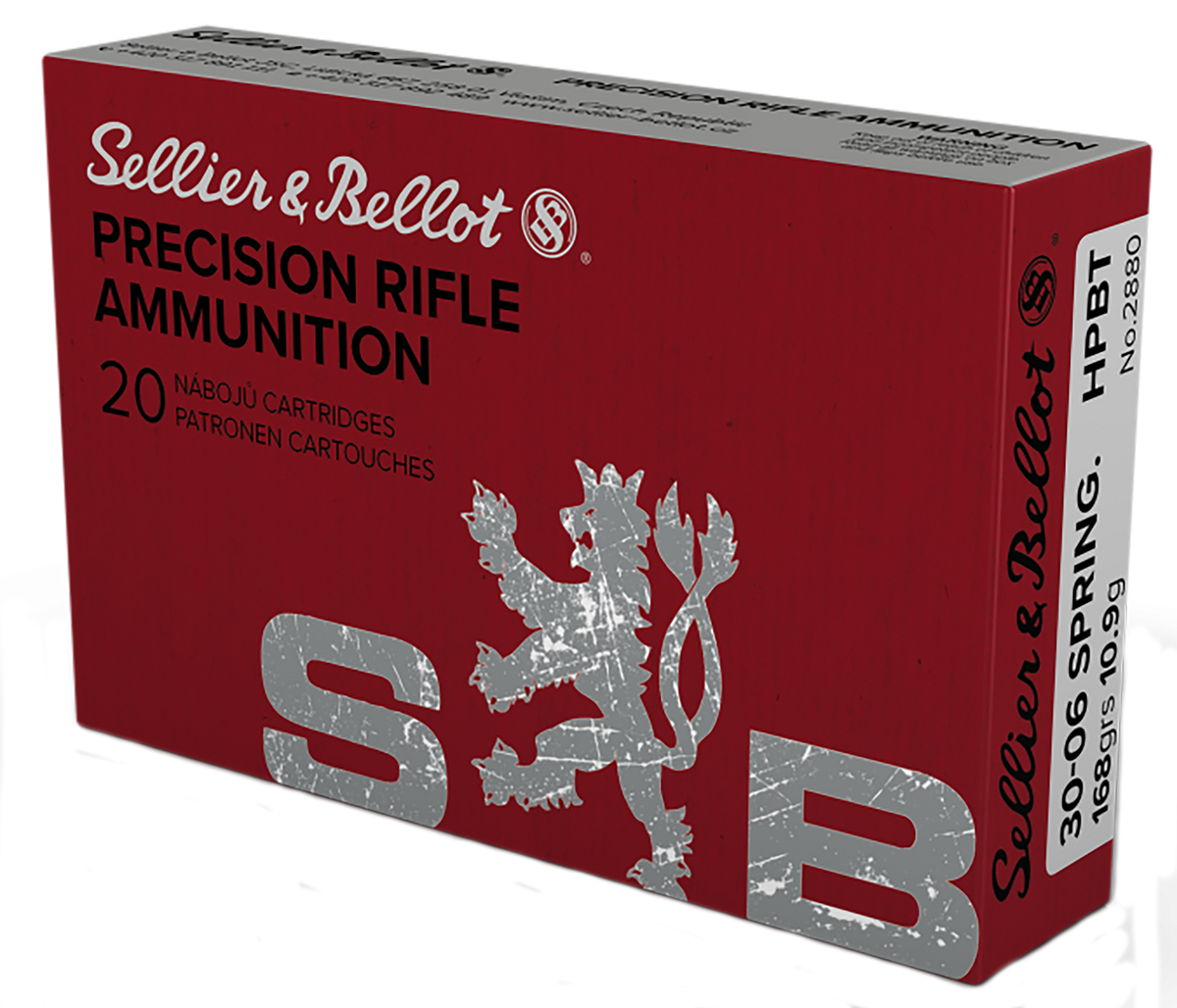 Sellier & Bellot SB3006D Rifle  30-06 Springfield 168 gr HPBT 20 Bx/ 20 Cs - Box or Case
