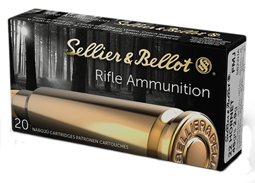 Sellier & Bellot SB22HA Rifle 22 Hornet 45gr FMJ 20 Rd - Box or Case