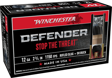 Winchester Ammo PDX1 Defender Combo 12 Gauge 2.75" 1oz Slug/3 Pellets 00 Buck 10 Rd - Box or Case
