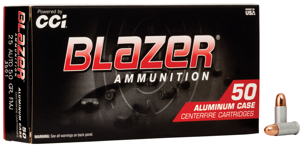 CCI Blazer 25 ACP 50gr TMJ - Box or Case