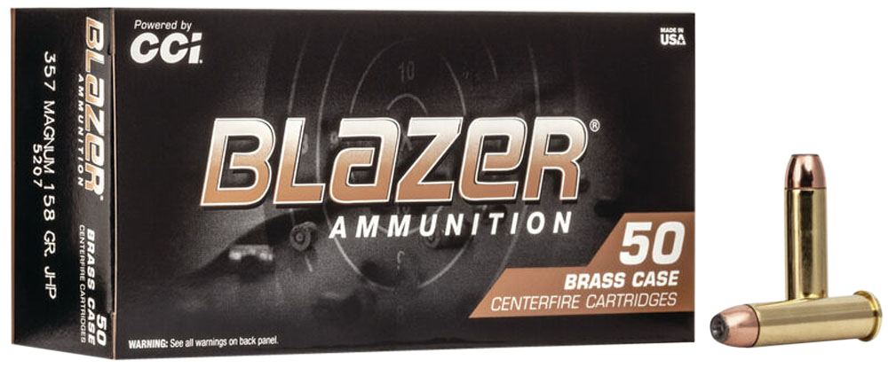 CCI Blazer Brass 357 Mag 158gr JHP - Box or Case