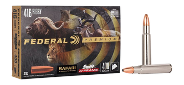 Federal Premium Safari Cape-Shok 416 Rigby 400 gr Swift A-Frame - Box or Case