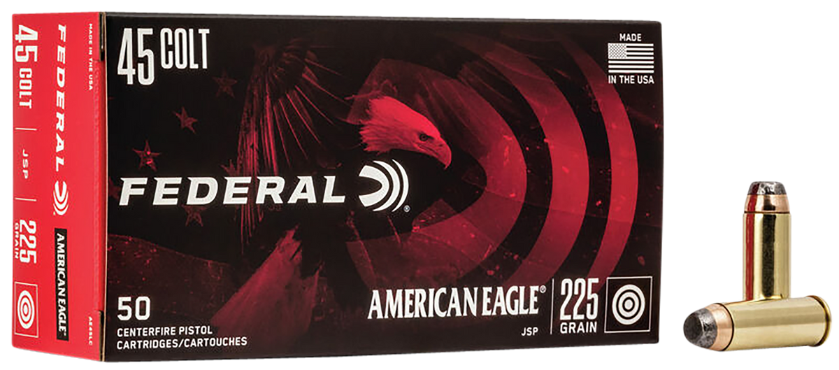 Federal American Eagle 45 Colt 225gr Jacketed Soft Point 50 Rd - Box or Case