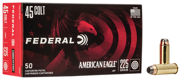 Federal American Eagle 45 Colt 225gr Jacketed Soft Point 50 Rd - Box or Case