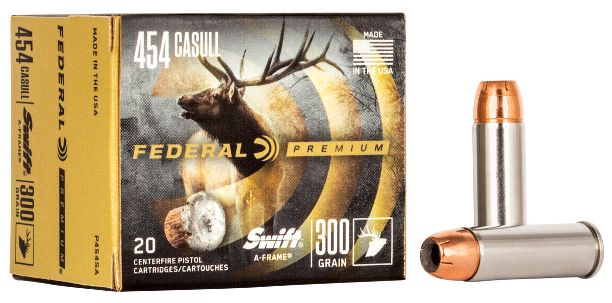 Federal Premium 454 Casull 300gr Swift A-Frame 20rd - Box or Case