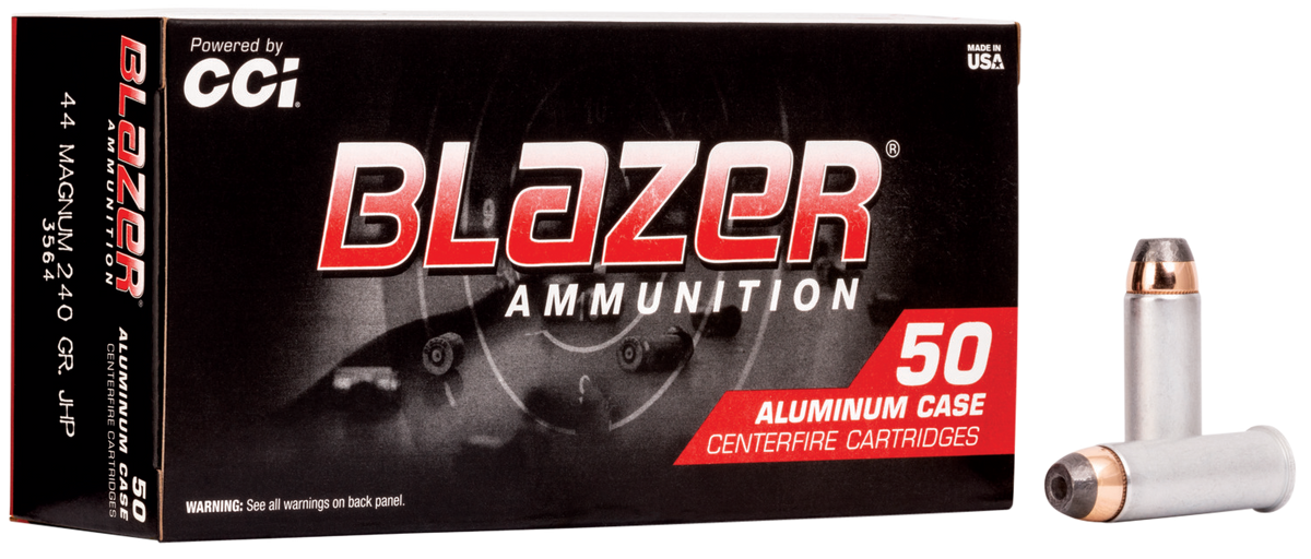 CCI Blazer 44 Rem Mag 240gr JHP 50 Bx/20 Cs - Box or Case