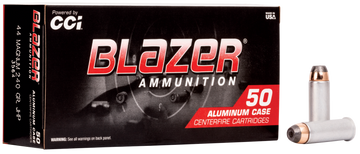 CCI Blazer 44 Rem Mag 240gr JHP 50 Bx/20 Cs - Box or Case