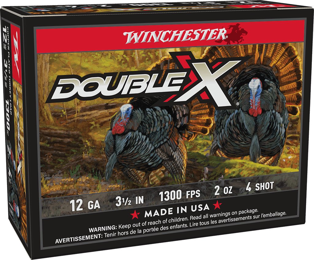 Winchester Double X High Velocity Turkey 12 Gauge 3.5" 2 oz #4 Shot 10 Rd - Box or Case