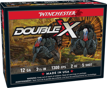 Winchester Double X High Velocity Turkey 12 Gauge 3.5" 2oz #5 Shot 10 Rd - Box or Case