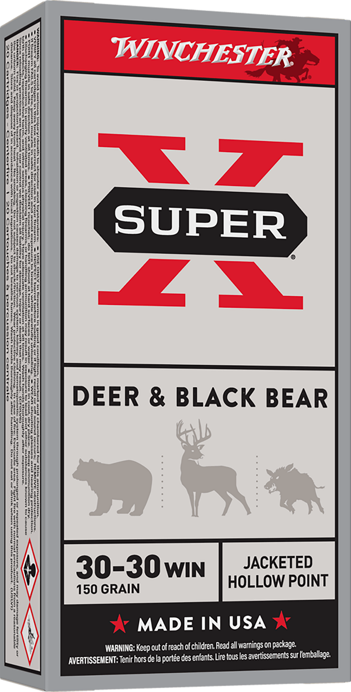 Winchester Super X 30-30 Win 150gr Jacketed Hollow Point 20 Rd - Box or Case
