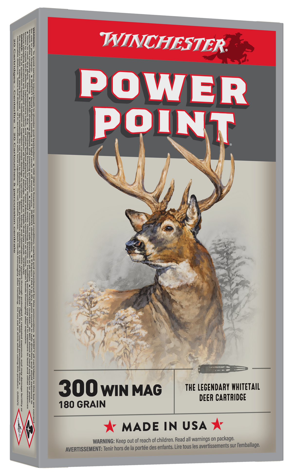 Winchester Ammo Super-X 300 Win Mag 180gr Power-Point 20 Rd - Box or Case
