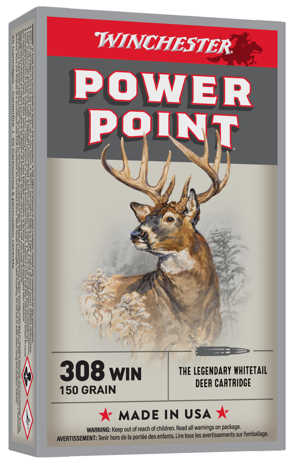 Winchester Ammo Super-X Power-Point 308 Win 150gr 20 Rd - Box or Case