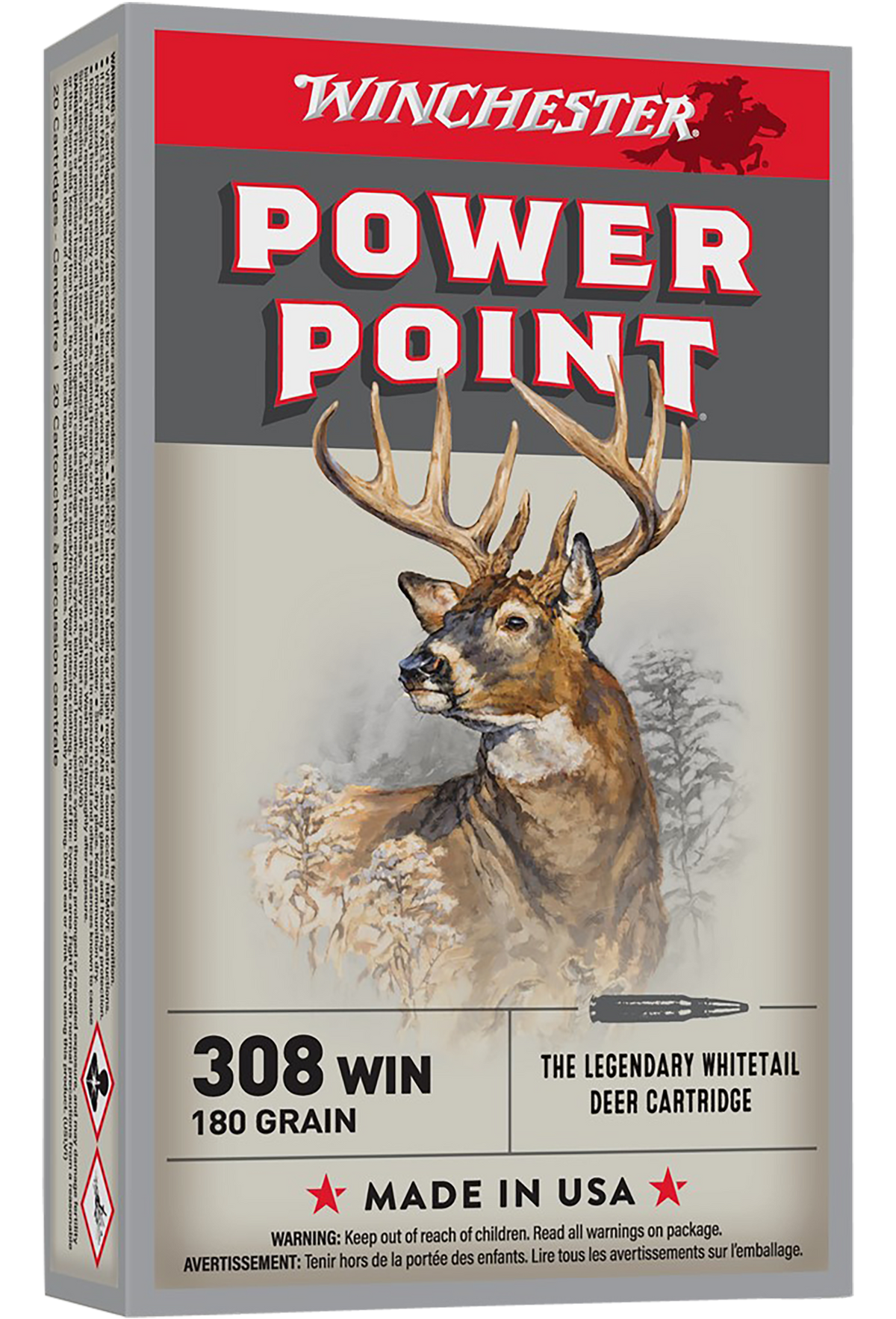 Winchester Super-X Power-Point 308 Win 180gr 20 Rd - Box or Case