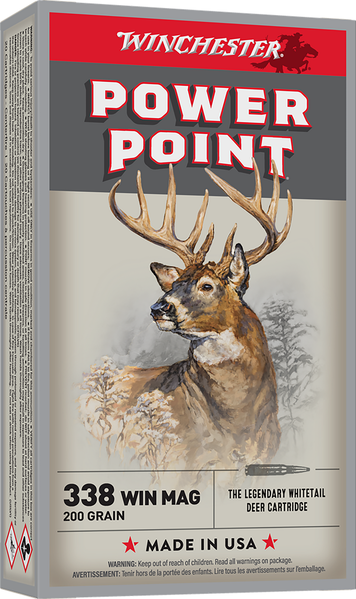 Winchester Ammo Super-X Power-Point 338 Win Mag 200gr 20 Rd - Box or Case
