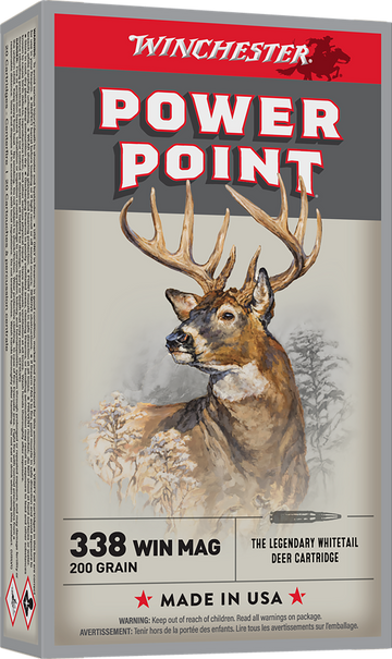 Winchester Ammo Super-X Power-Point 338 Win Mag 200gr 20 Rd - Box or Case