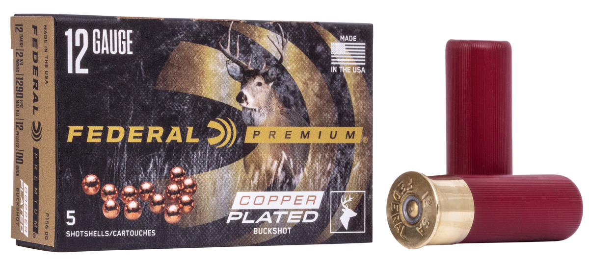Federal Premium Magnum 12 Gauge 3" 2 oz 4 Buck Shot 5 Rd - Box or Case