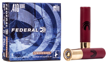 Federal Power-Shok 410 Gauge 2.5" 1/4 oz Rifled Slug 5 Rd - Box or Case
