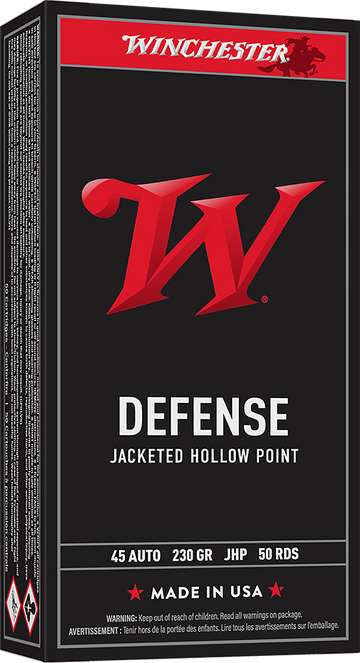 Winchester Ammo USA 45 ACP 230gr JHP 50 Per Box - Box or Case