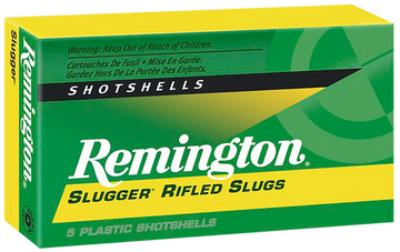 Remington Ammunition Slugger 12 Gauge 2.75" 1 oz Rifled Slug 5 Per Box - Box or Case