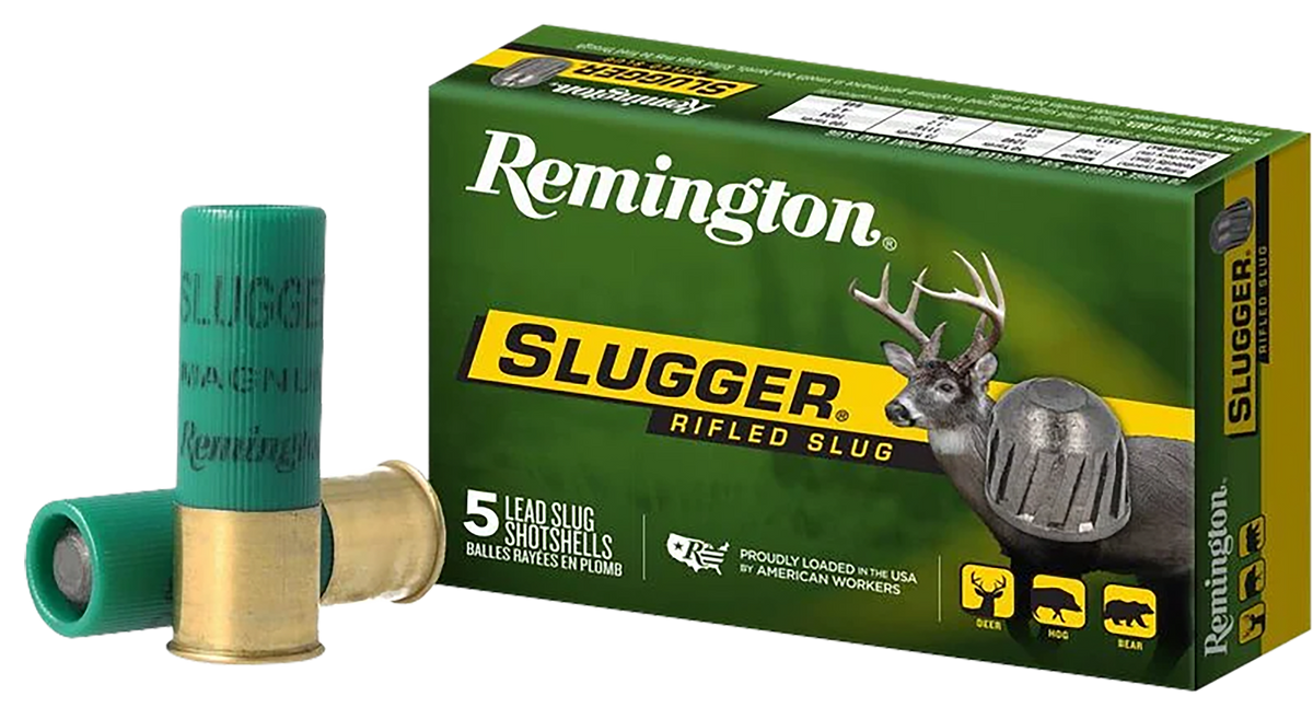 Remington Ammunition Slugger 12 Gauge 2.75" 1 oz Rifled Slug 5 Rd - Box or Case