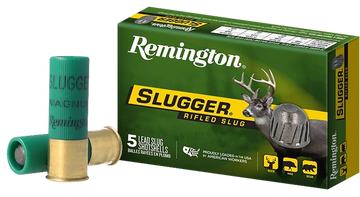 Remington Ammunition Slugger 12 Gauge 2.75" 1 oz Rifled Slug 5 Rd - Box or Case