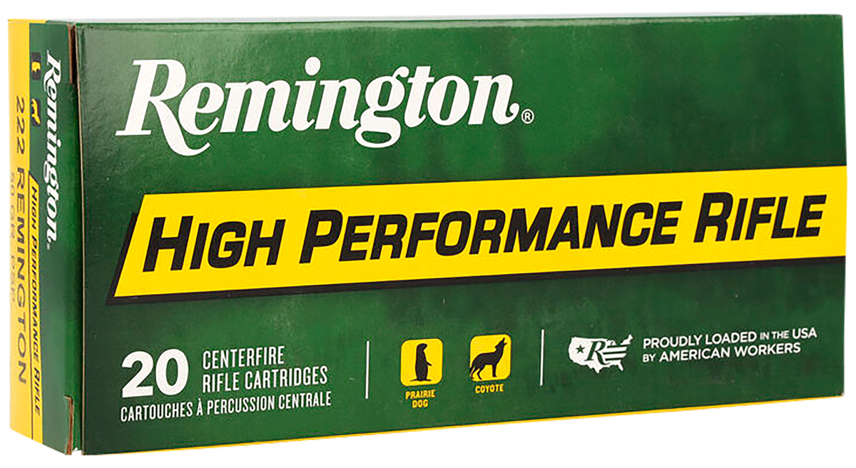 Remington Ammunition High Performance 222 Rem 50gr Pointed Soft Point - Box or Case