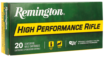 Remington Ammunition High Performance 222 Rem 50gr Pointed Soft Point - Box or Case