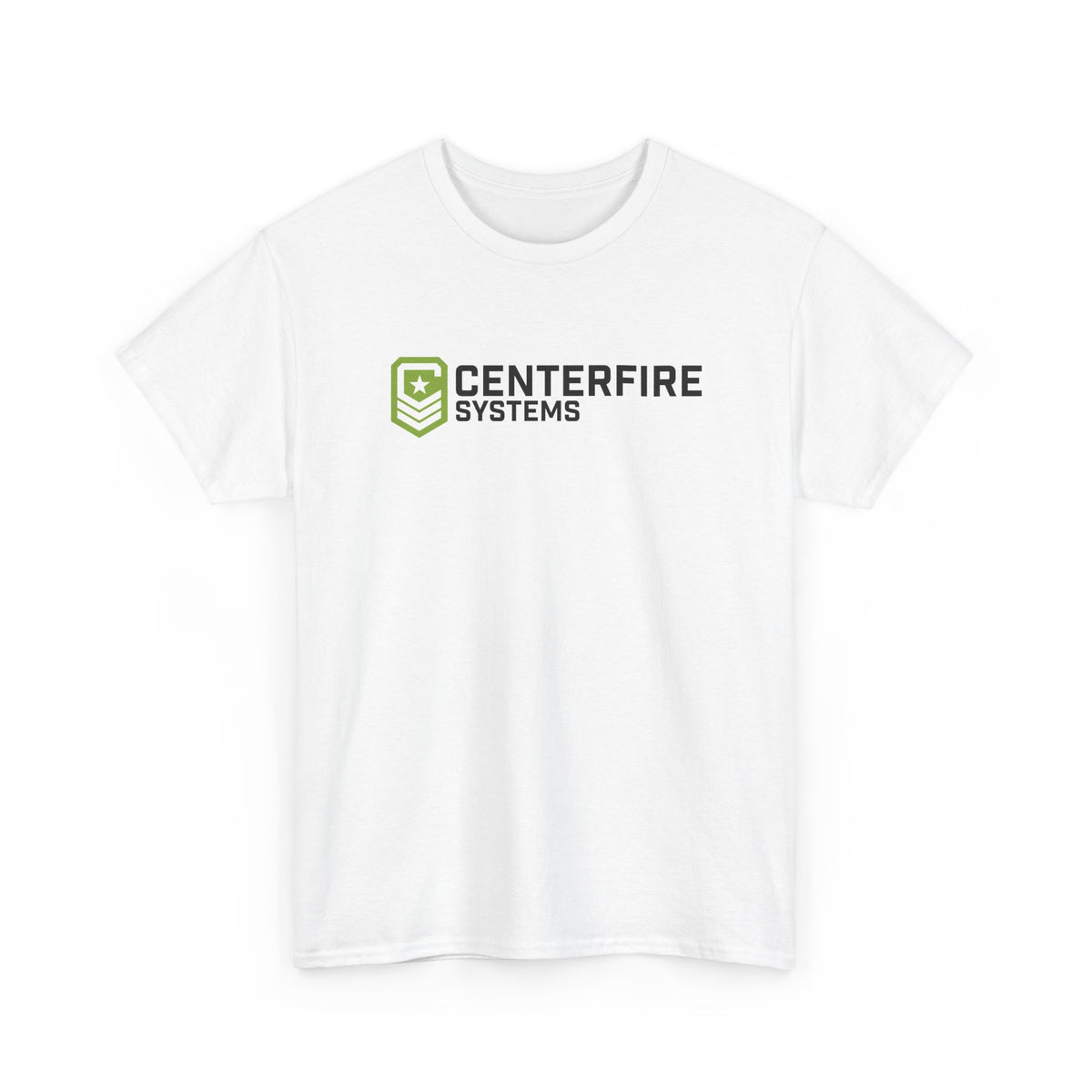 Centerfire Systems Bar Logo T-Shirt — Green Emblem