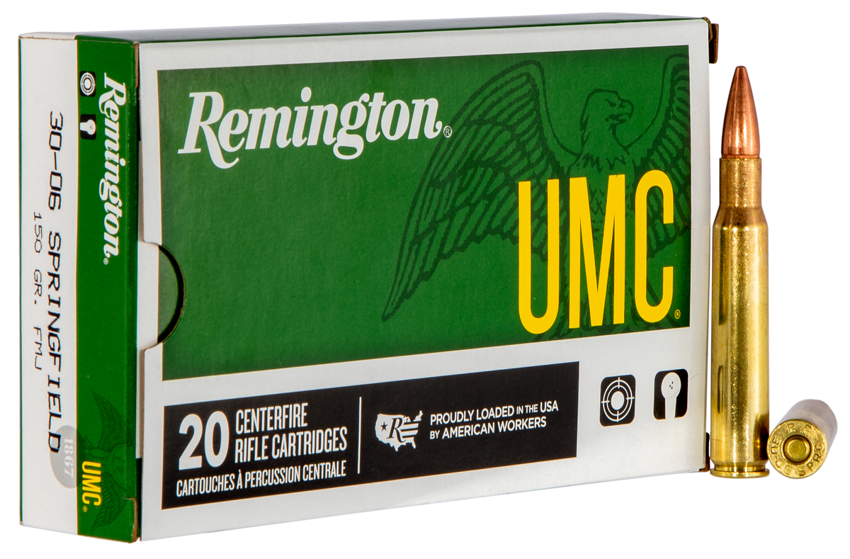 Remington Ammunition UMC 30-06 Springfield 150gr Full Metal Jacket - Box or Case