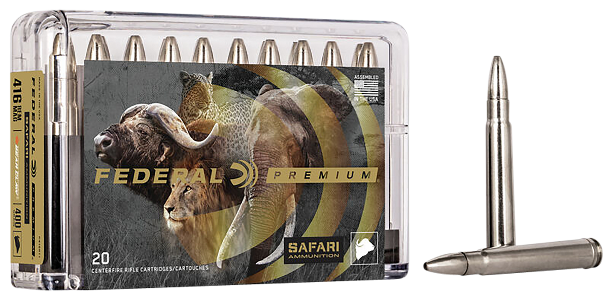 Federal Premium Safari 416 Rem Mag 400gr Trophy Bonded Bear Claw - Box or Case
