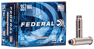 Federal Power-Shok .357 Magnum 180gr JHP 20rd - Box or Case