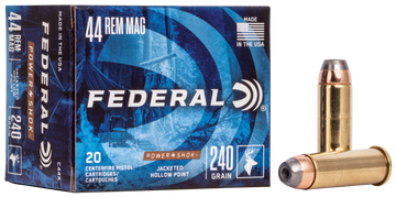 Federal Power-Shok 44 Rem Mag 240gr JHP 20rd - Box or Case