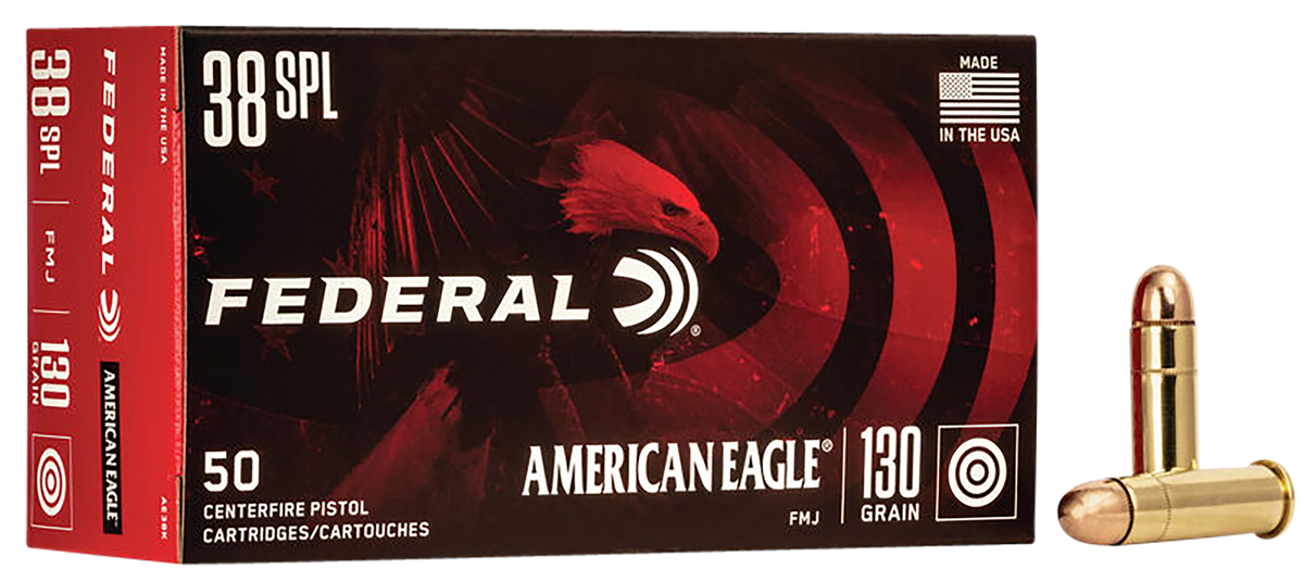 Federal American Eagle 38 Special 130 gr FMJ - Box or Case