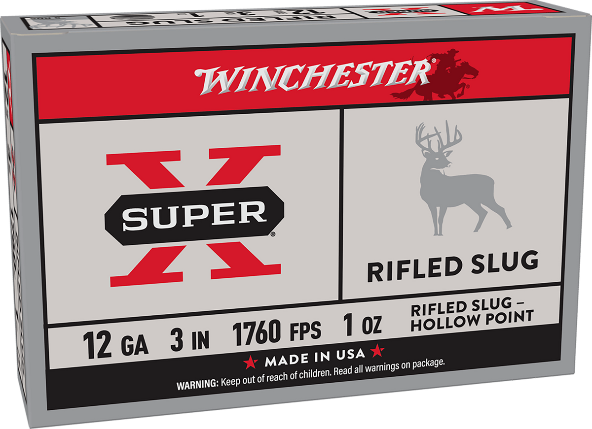 Winchester Ammo Super-X 12 Gauge 3" 1 oz Rifled Slug 1760 fps - Box or Case